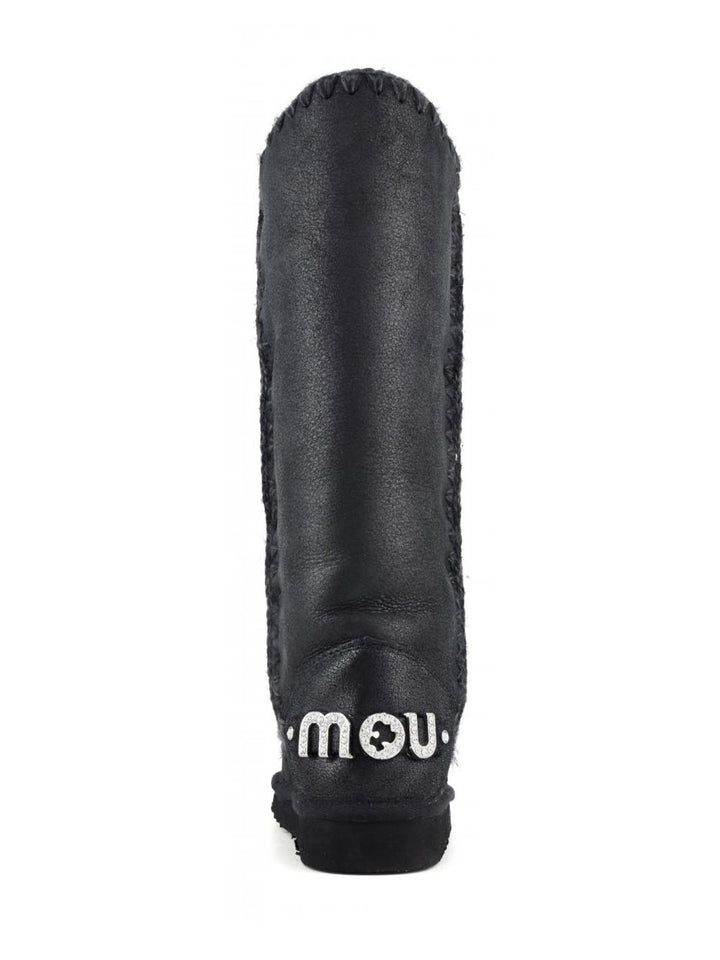 ESKIMO 40 RHINESTONES LOGO Mou Stivali Donna Mu.fw101052b Nero