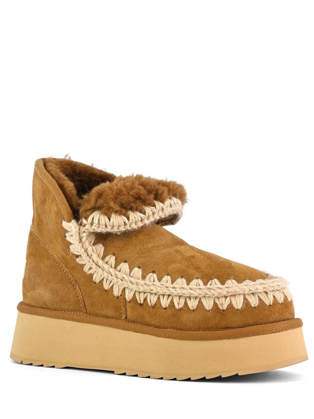 Mini Eskimo Platform Boot Mou Stivaletti Boot Donna Mu.fw681000a Cognac