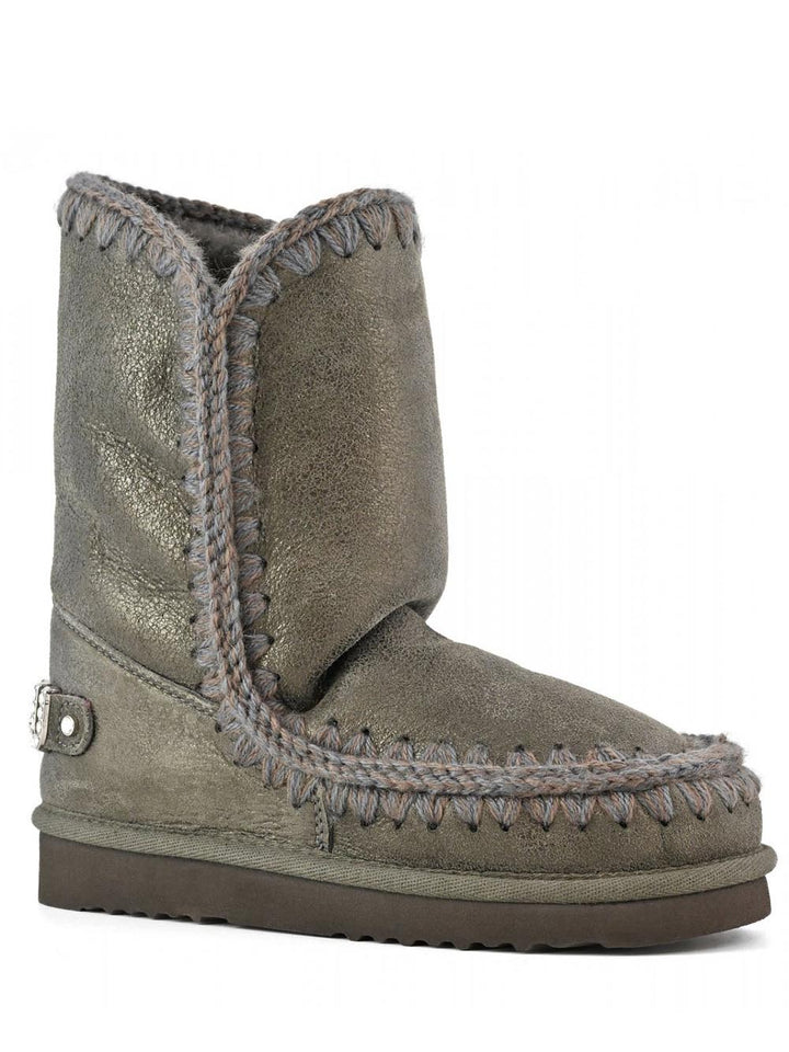 Eskimo 24 rhinestones logo Mou Stivaletti Boot Donna Mu.fw101037b Verde
