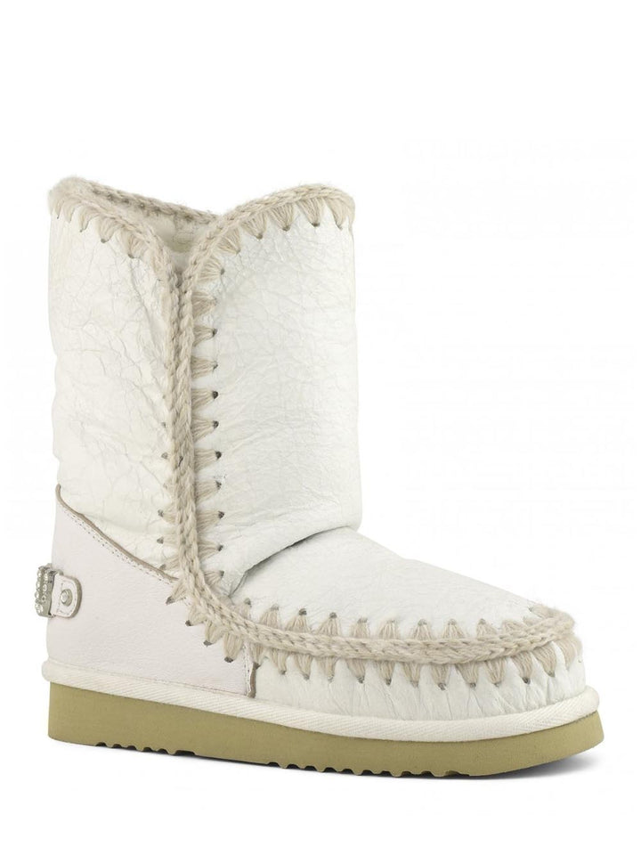Eskimo 24 rhinestones logo Mou Stivaletti Boot Donna Mu.fw101037c Panna