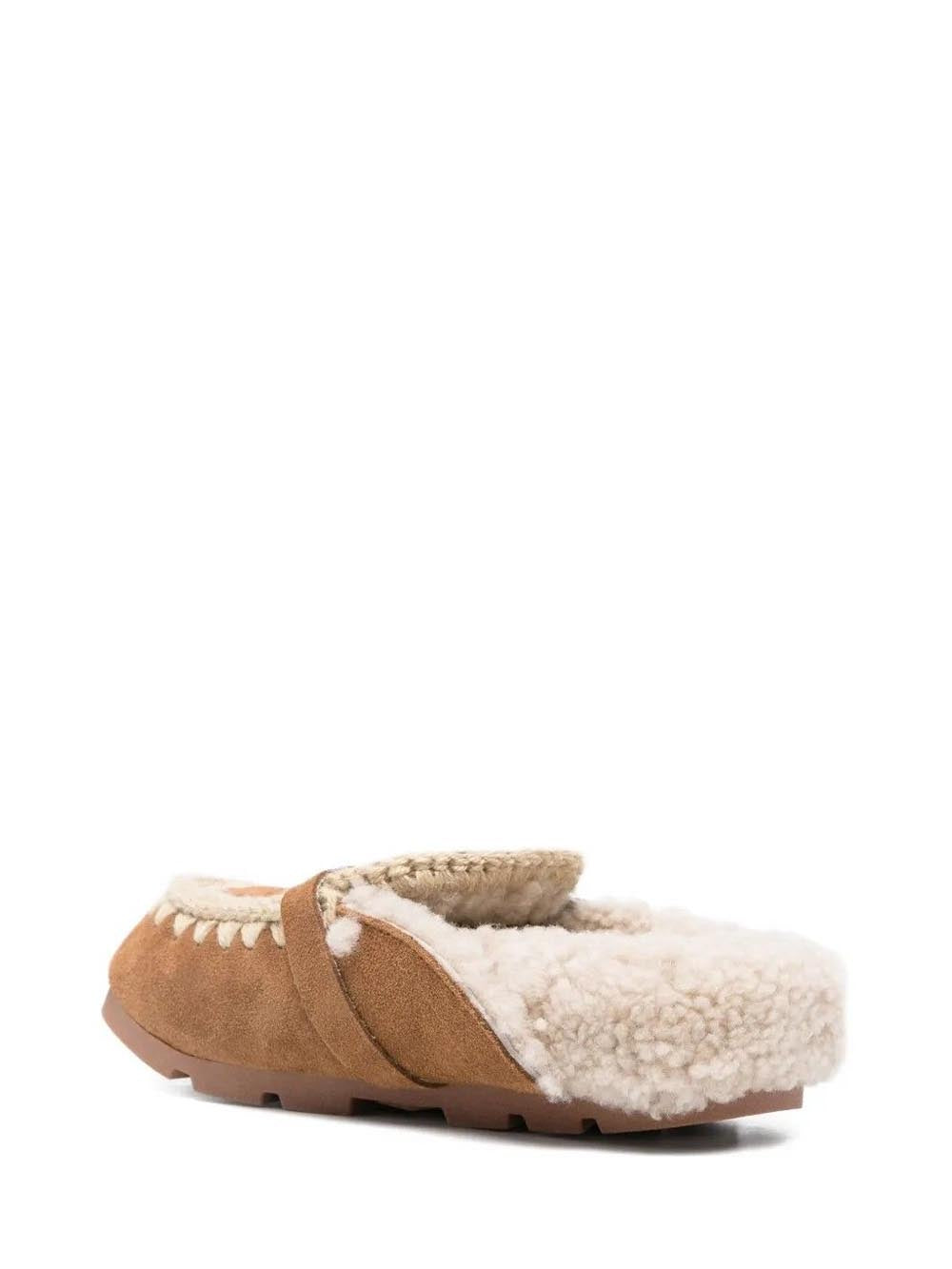 WINTER BIO SLIDE - LOGO Mou Ciabatta Donna Mu.fw431000a Cognac