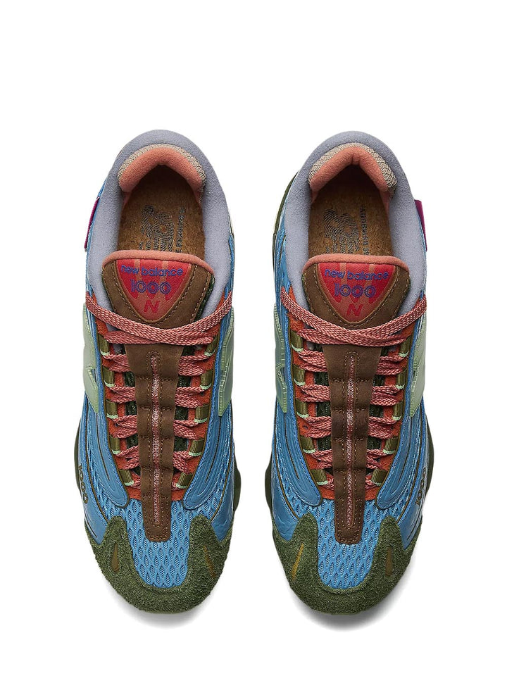 New Balance Sneaker Donna M1000 Azzurro/marrone