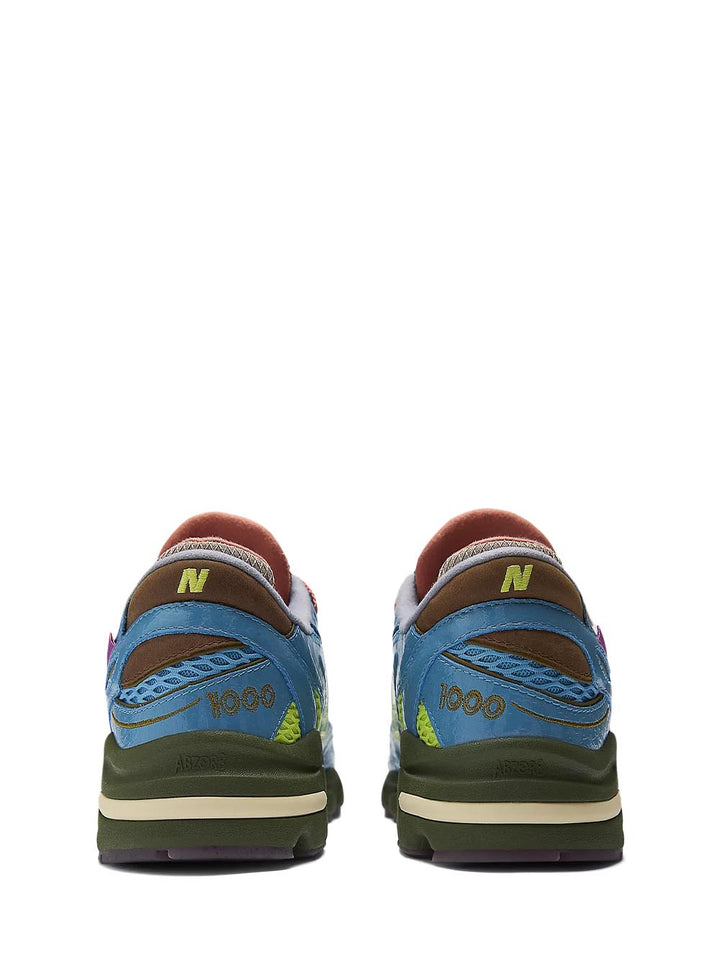 New Balance Sneaker Donna M1000 Azzurro/marrone
