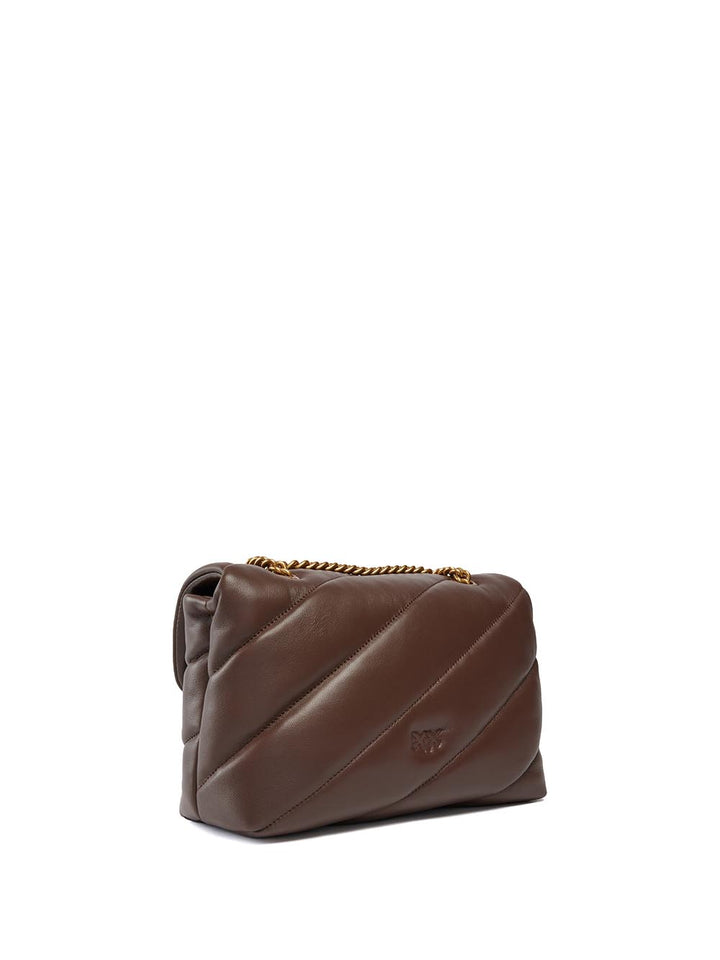 Pinko Borsa a Tracolla Donna 100038 A0f2 Marrone oro