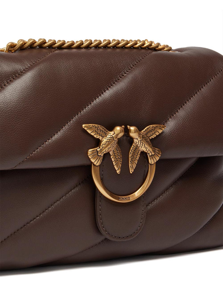 Pinko Borsa a Tracolla Donna 100038 A0f2 Marrone oro