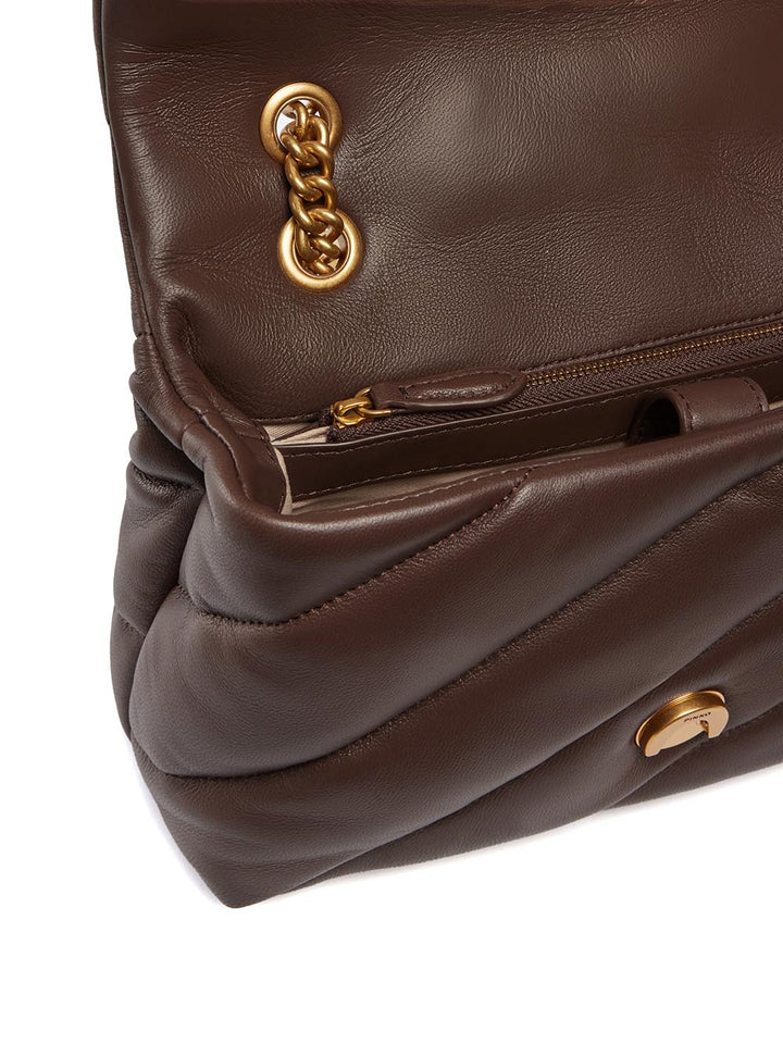 Pinko Borsa a Tracolla Donna 100038 A0f2 Marrone oro