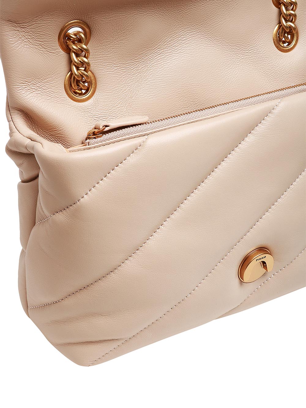 Pinko Tracolla Donna 100039 A0f2 Beige oro