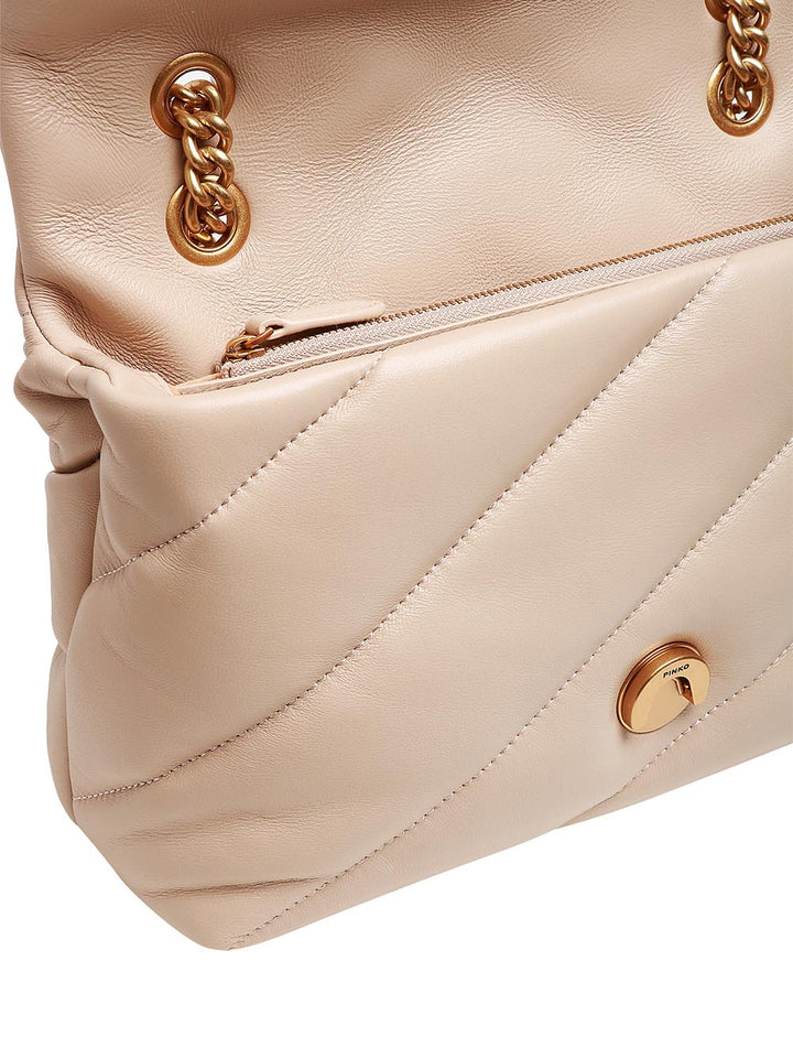 Pinko Tracolla Donna 100039 A0f2 Beige oro