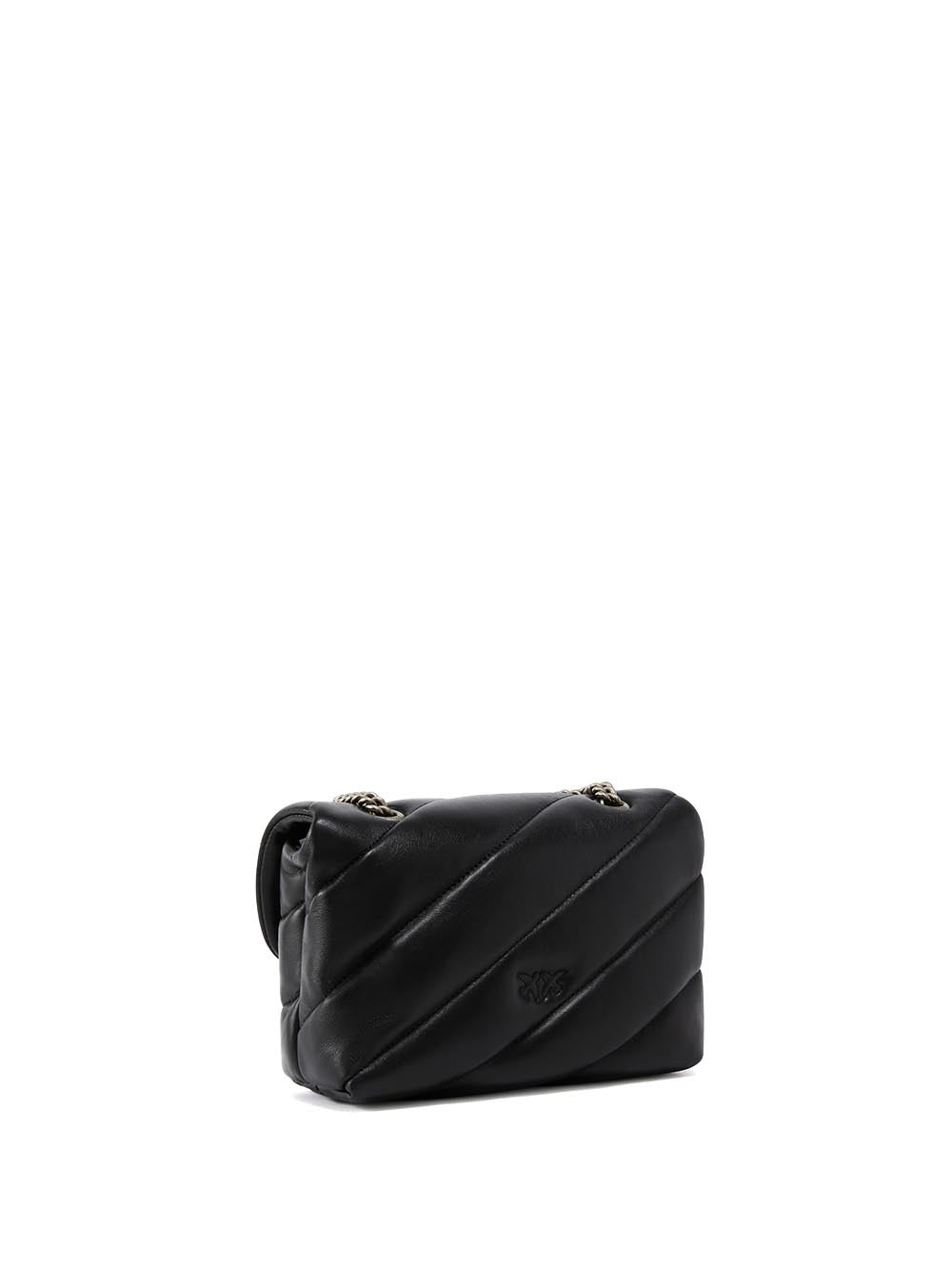 Pinko Tracolla Donna 100039 A0f2 Nero silver