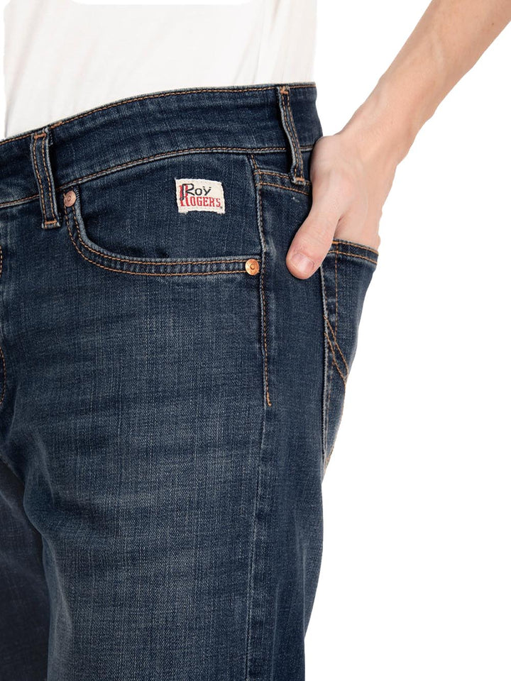Roy Roger's Jeans Uomo 527 Man Rru90003 D021 Medio