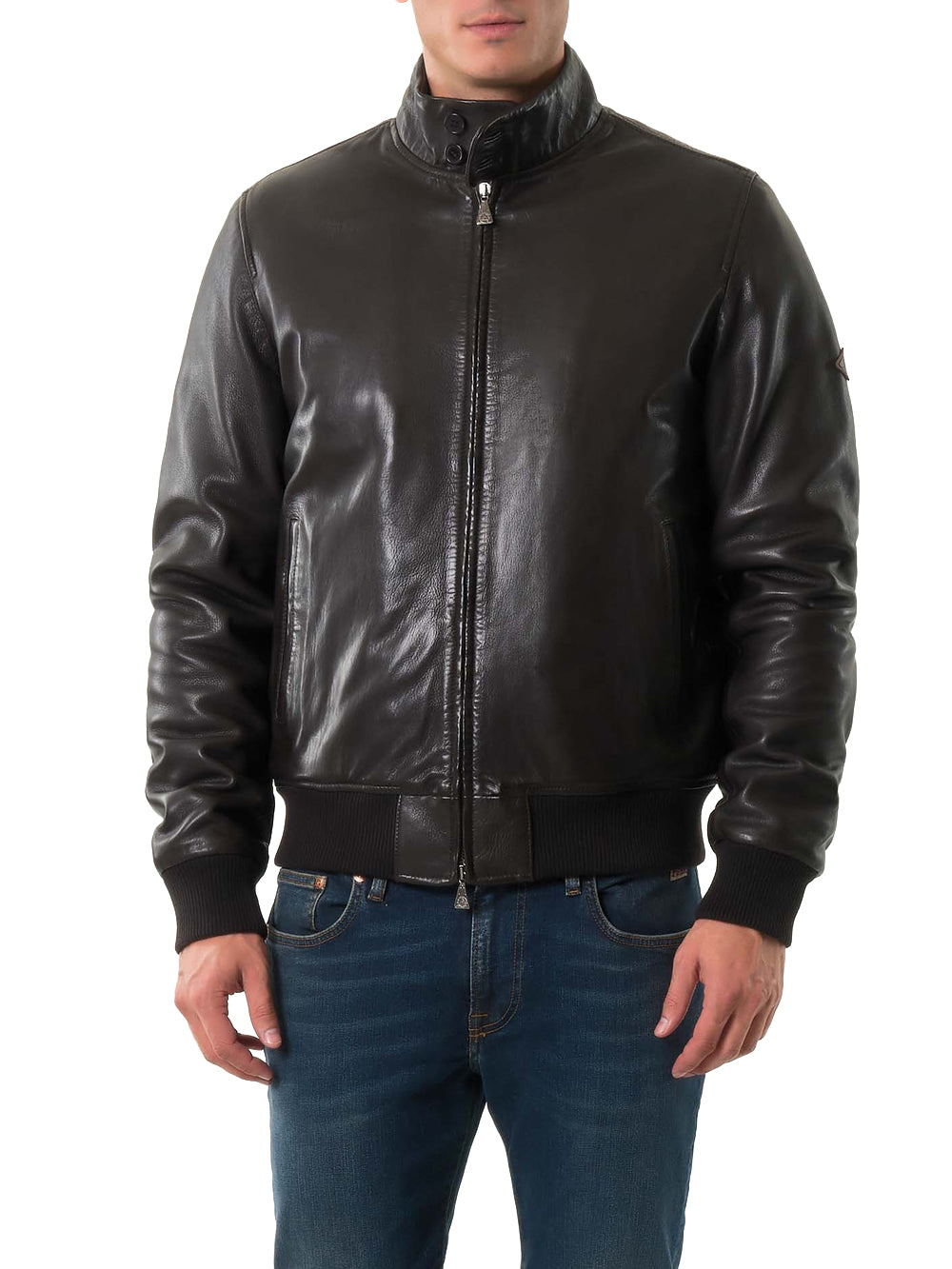 Roy Roger's Giubbino Uomo Barracuda Padded Man Rru800 Cb94 Marrone