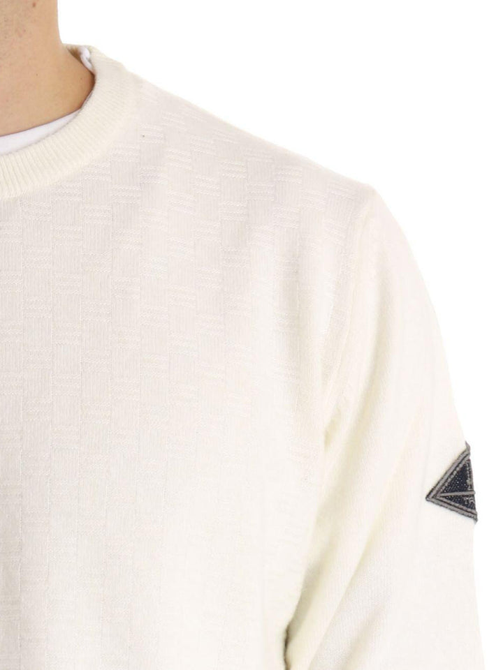 Roy Roger's Pullover Uomo Crew Neck Man Rru502 Cn05 Beige