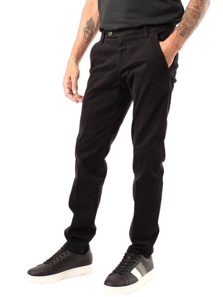 Roy Roger's Pantalone Uomo New Rolf Man Rru013 C870 Nero