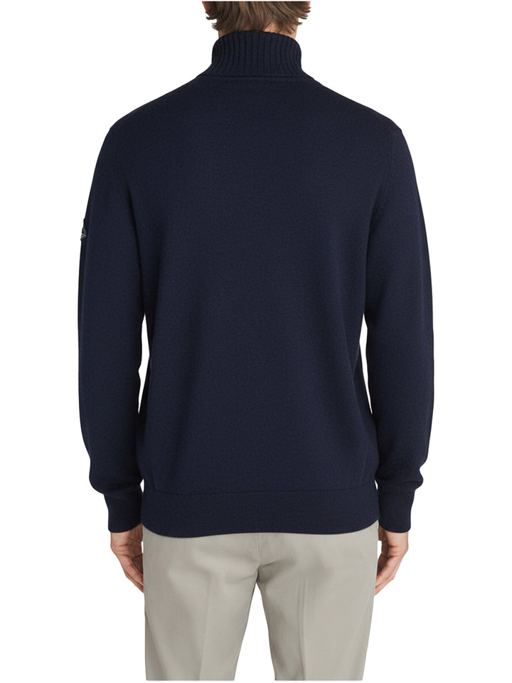 Roy Roger's Maglia Uomo Turtle Neck Man Rru505 Cc53 Blu
