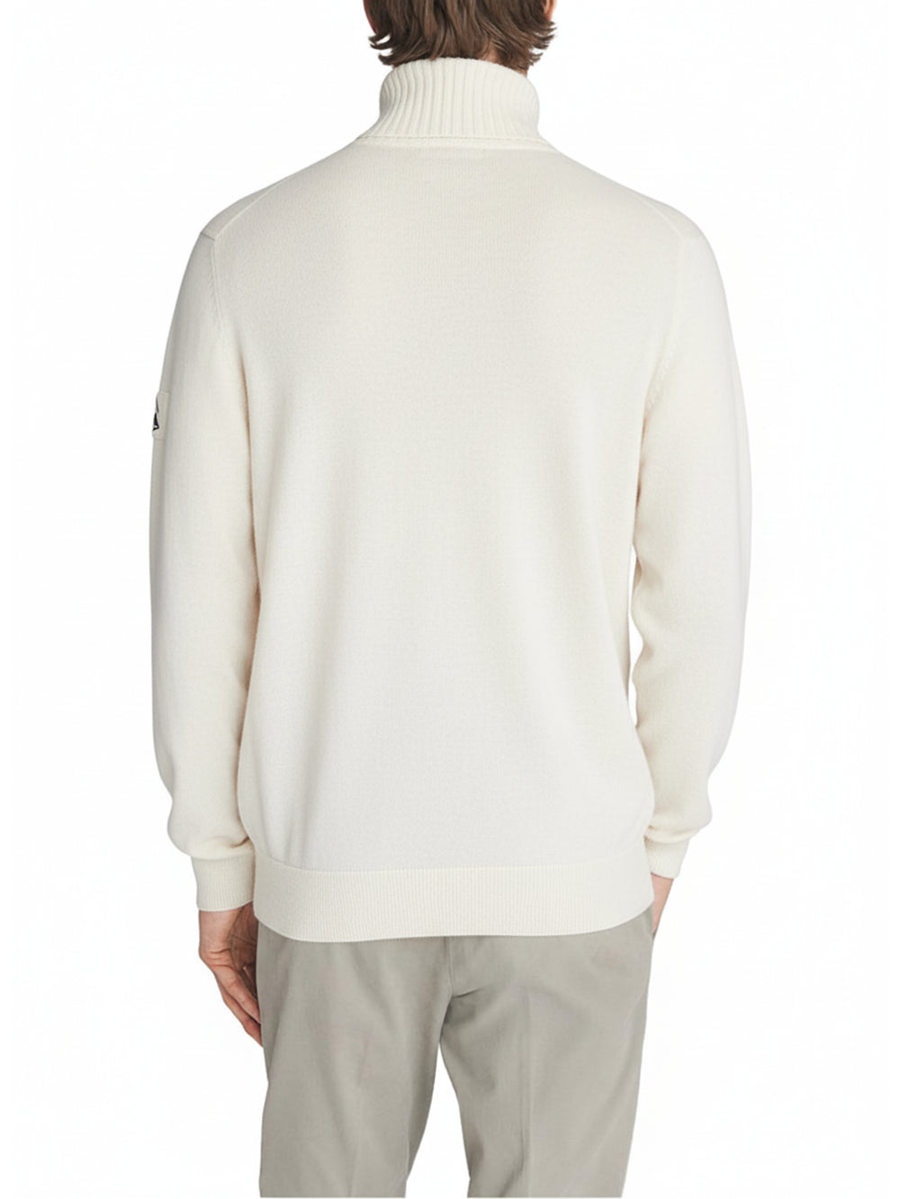 Roy Roger's Maglia Uomo Turtle Neck Man Rru505 Cc53 Panna