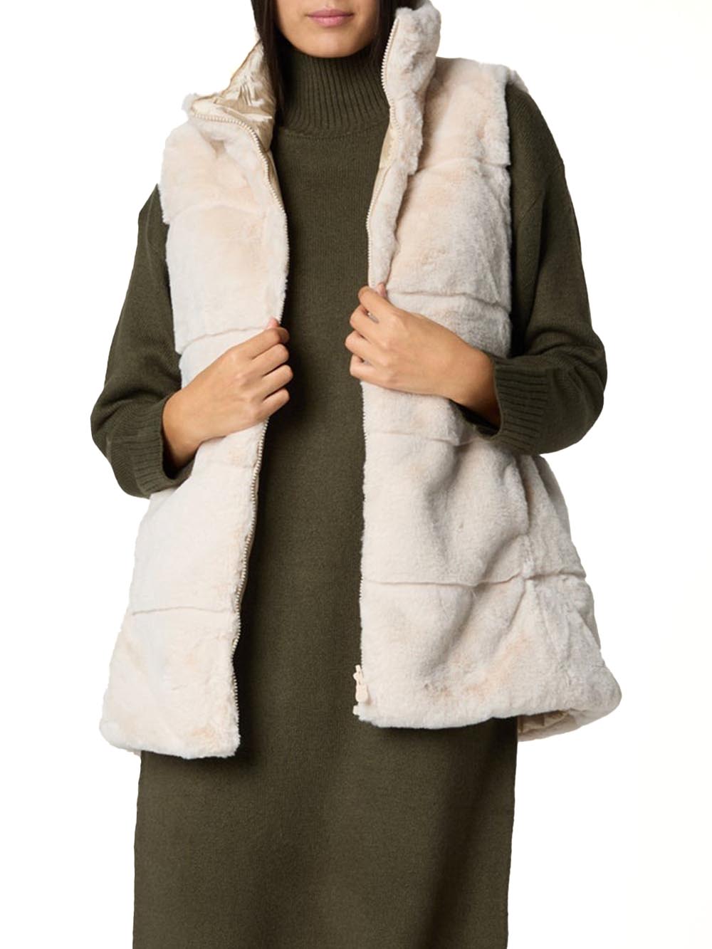 Save The Duck Giubbino Donna D82493 Panna