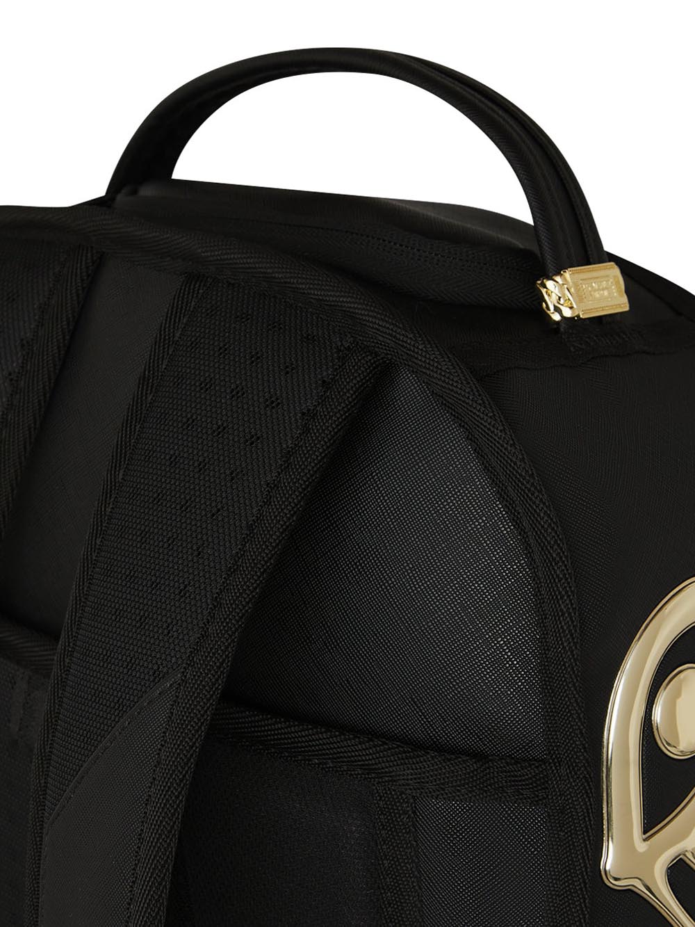 gold and dangerous backpack Sprayground Zaino Unisex 910b8178nsz Nero/oro