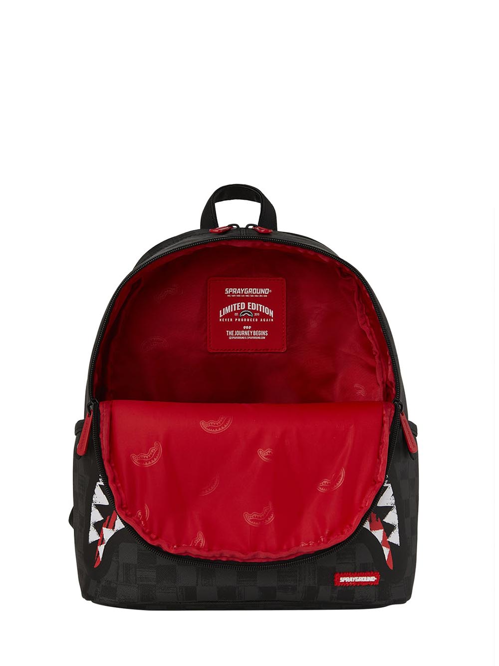 scribble shark savage backpack Sprayground Zaino Unisex 910b8226nsz Nero