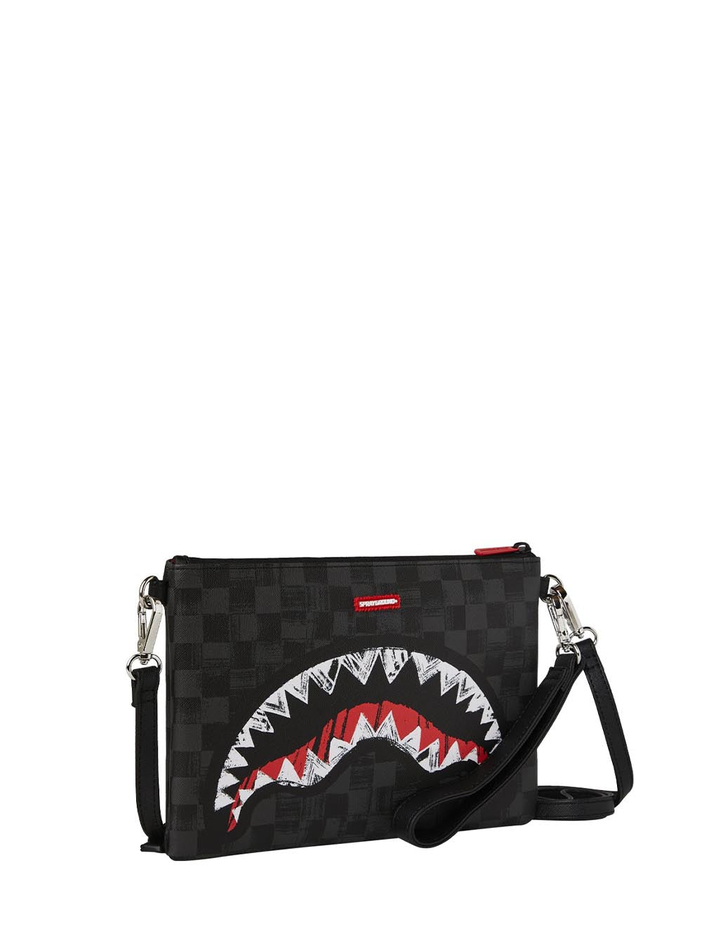 scribble shark crossover clutch Sprayground Pochette Unisex 910b8229nsz Nero
