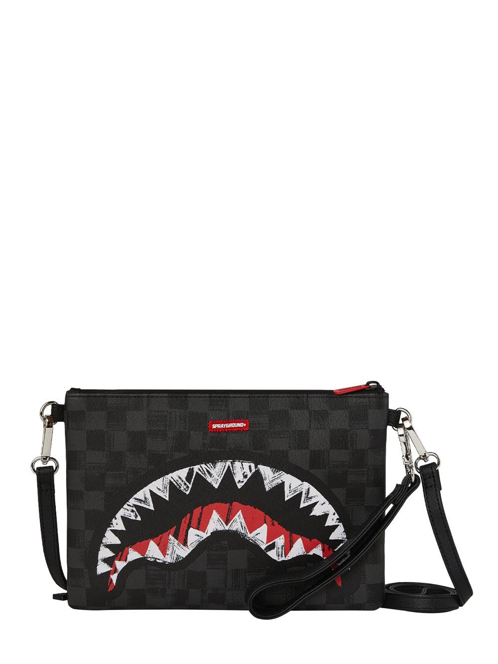 scribble shark crossover clutch Sprayground Pochette Unisex 910b8229nsz Nero