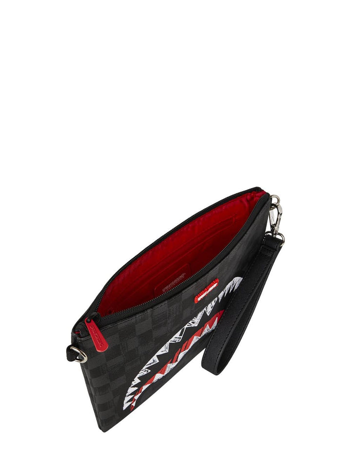 scribble shark crossover clutch Sprayground Pochette Unisex 910b8229nsz Nero