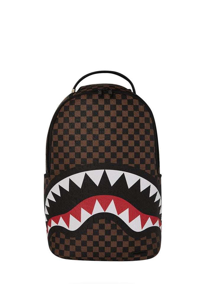 check 2 emboss backpack Sprayground Zaino Unisex 910b8232nsz Marrone