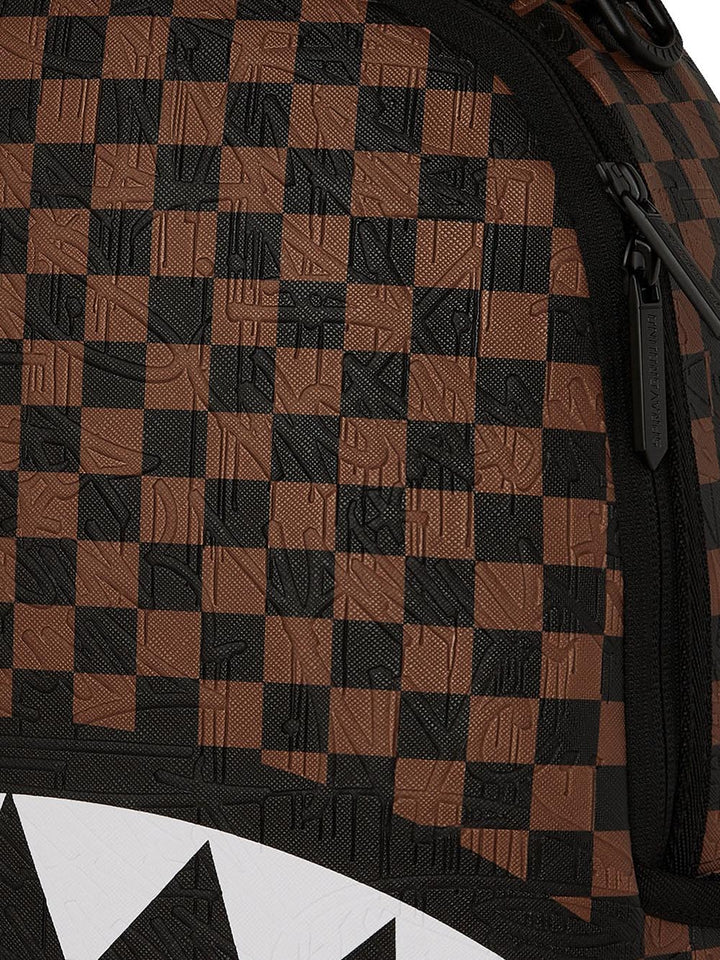 check 2 emboss backpack Sprayground Zaino Unisex 910b8232nsz Marrone