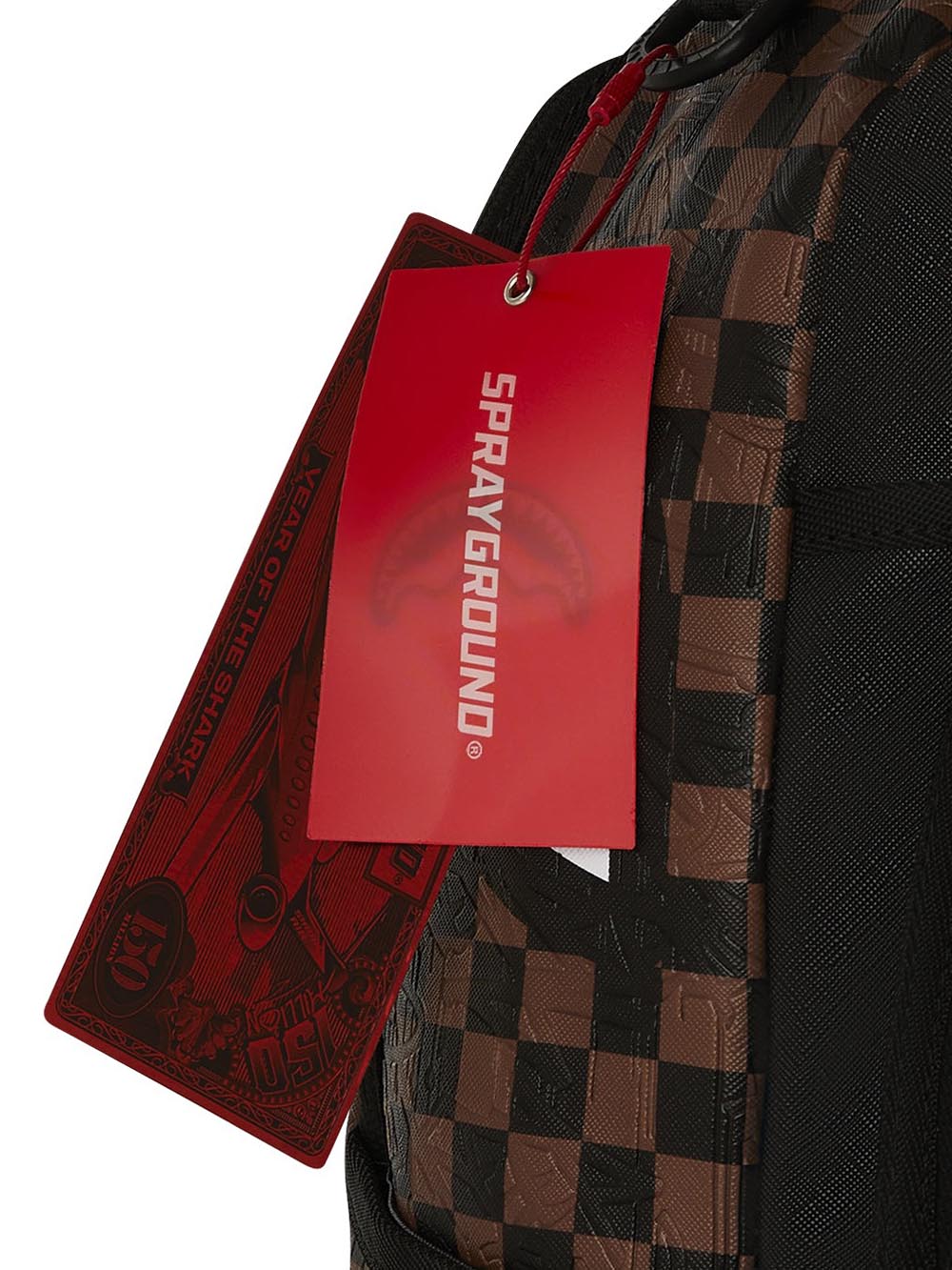 check 2 emboss backpack Sprayground Zaino Unisex 910b8232nsz Marrone