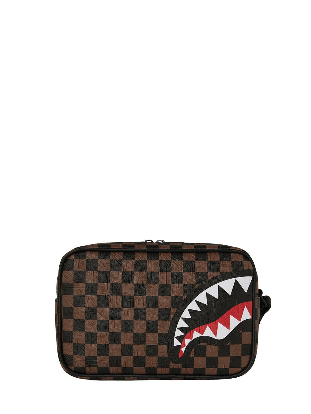 check 2 emboss toiletry bag Sprayground Borsello Unisex 910b8238nsz Marrone