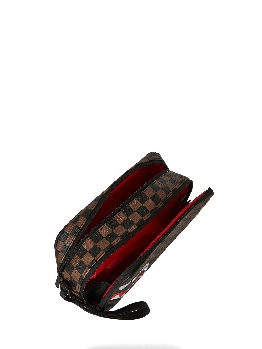 check 2 emboss toiletry bag Sprayground Borsello Unisex 910b8238nsz Marrone
