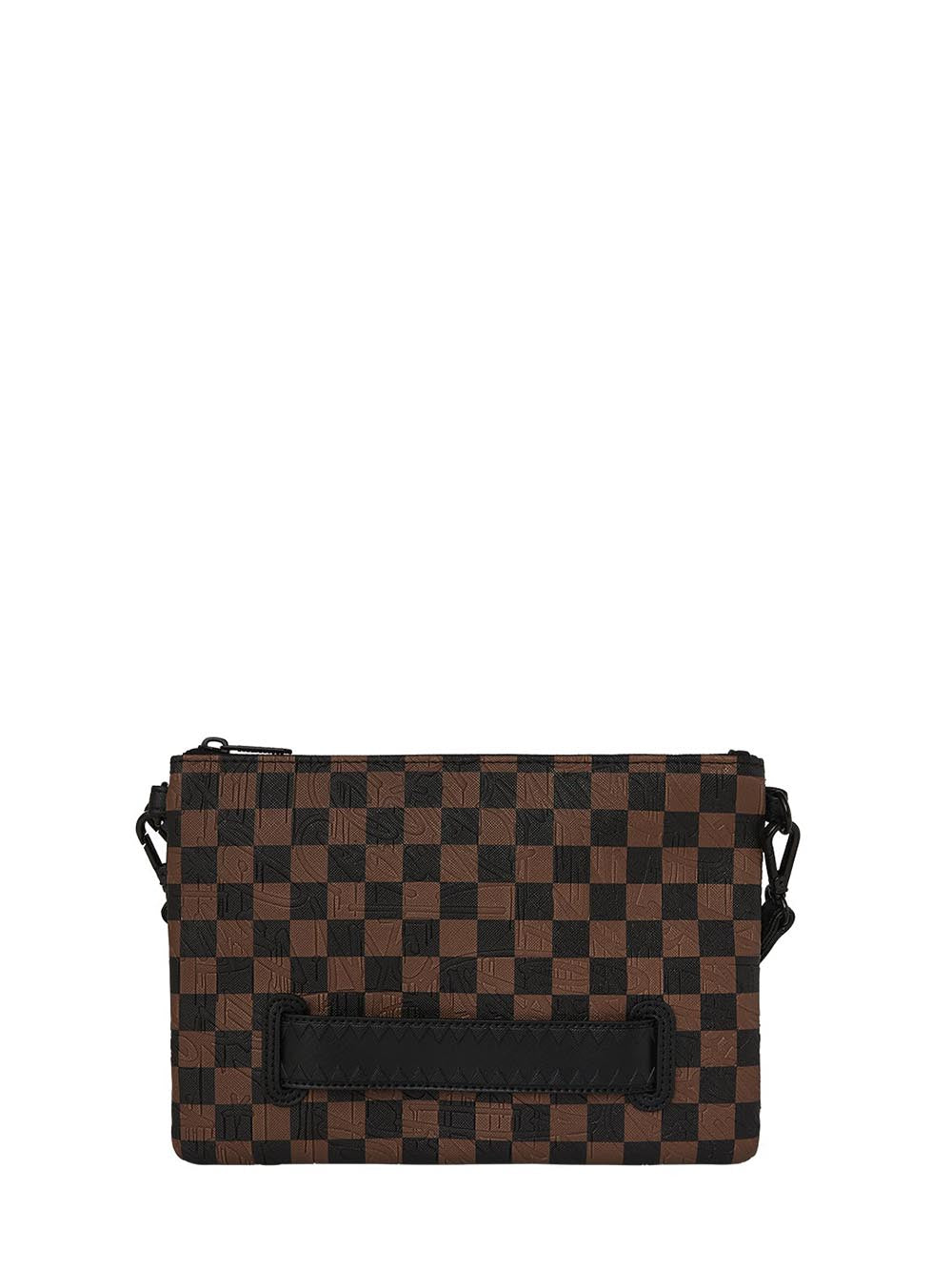 check 2 emboss crossover clutch Sprayground Pochette Unisex 910b8239nsz Marrone