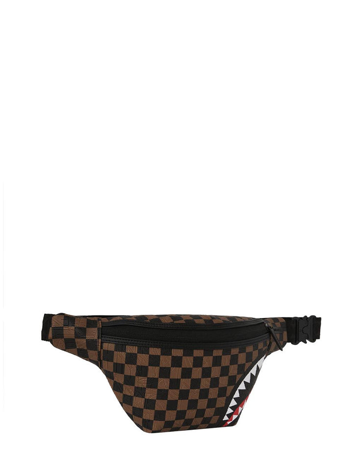 check 2 emboss savvy crossbody Sprayground Marsupio Unisex 910b8240nsz Marrone