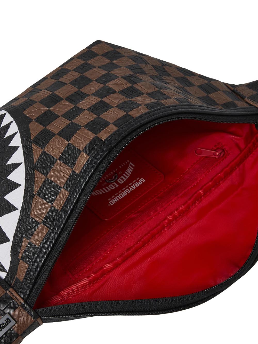 check 2 emboss savvy crossbody Sprayground Marsupio Unisex 910b8240nsz Marrone