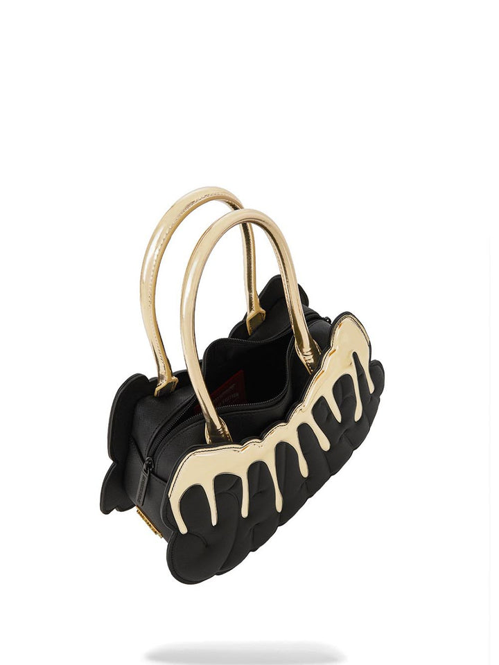 gold and dangerous shark handbag Sprayground Borsa Donna 910b8345nsz Nero/oro