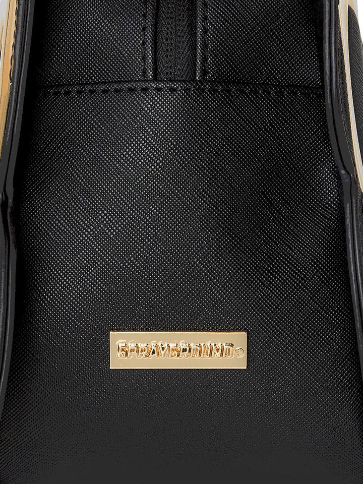 gold and dangerous shark handbag Sprayground Borsa Donna 910b8345nsz Nero/oro