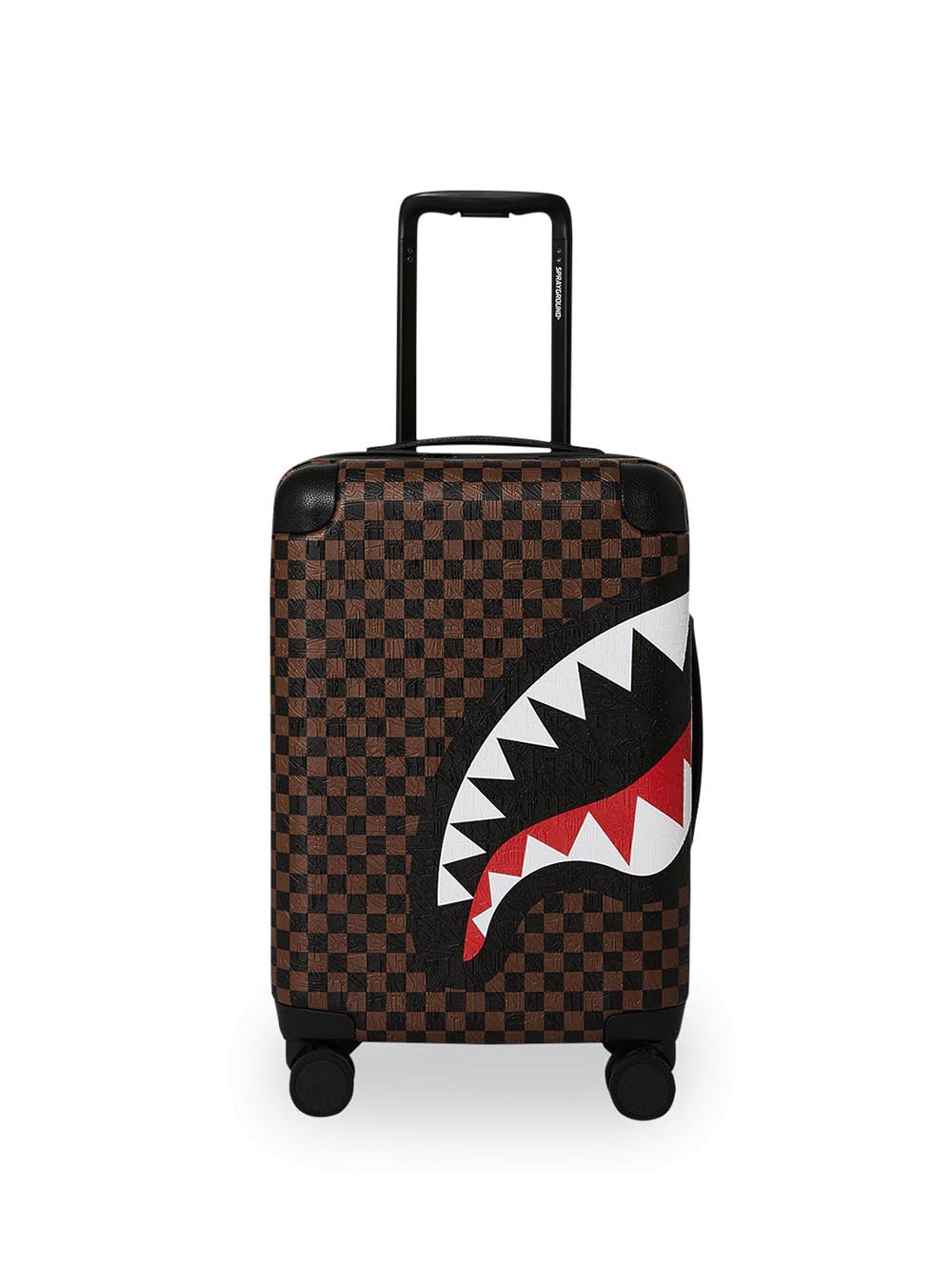 check 2 emboss carry-on luggage Sprayground Trolley Unisex 910cl285nsz Marrone