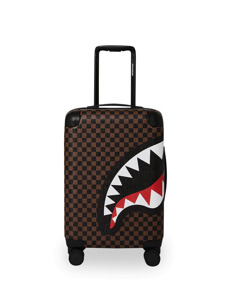 check 2 emboss carry-on luggage Sprayground Trolley Unisex 910cl285nsz Marrone