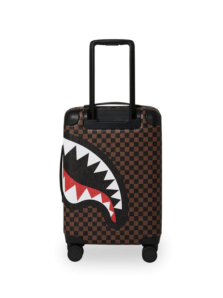 check 2 emboss carry-on luggage Sprayground Trolley Unisex 910cl285nsz Marrone