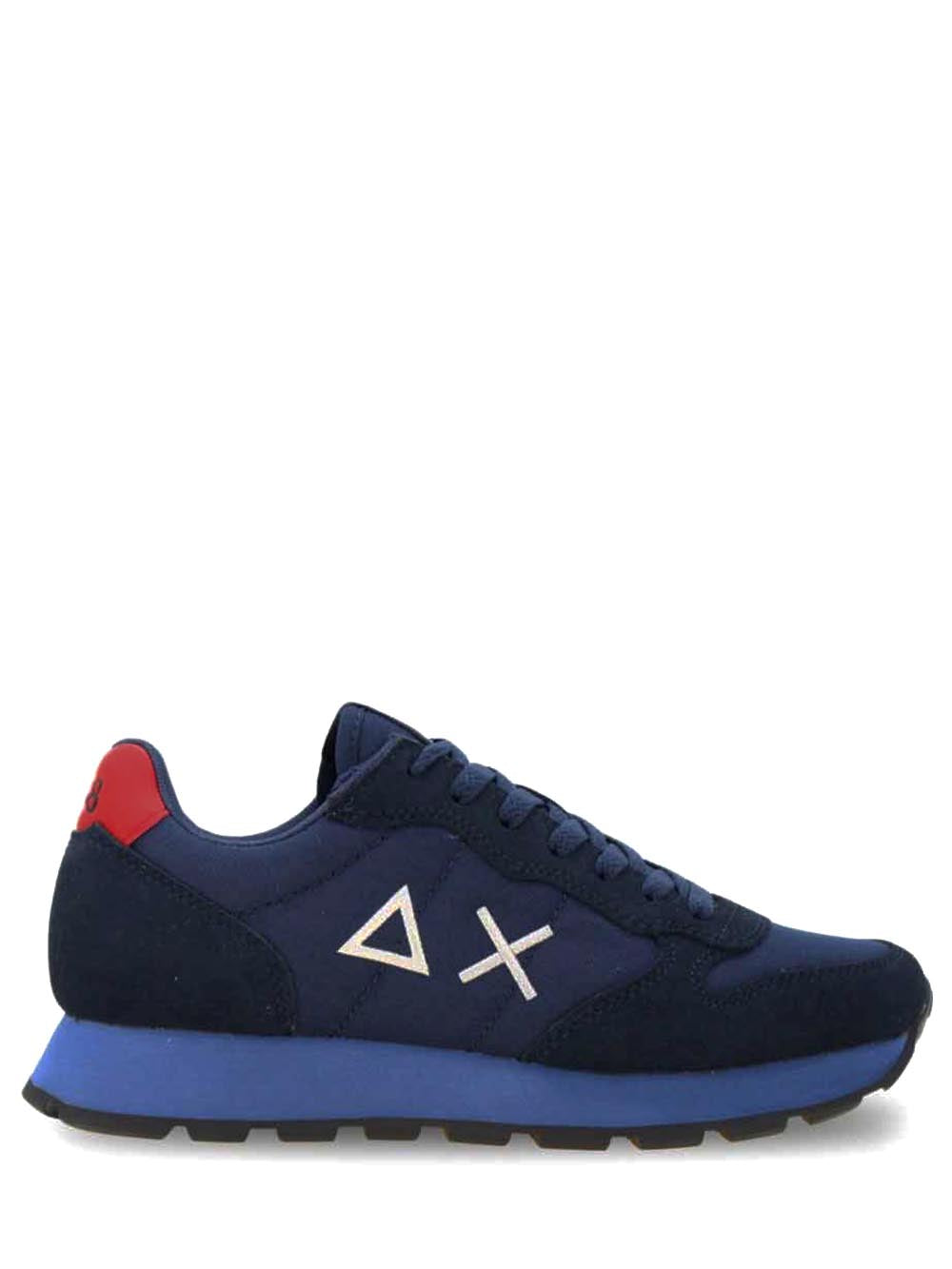 SUN68 Sneaker Uomo Z45101 Blu/bordeaux