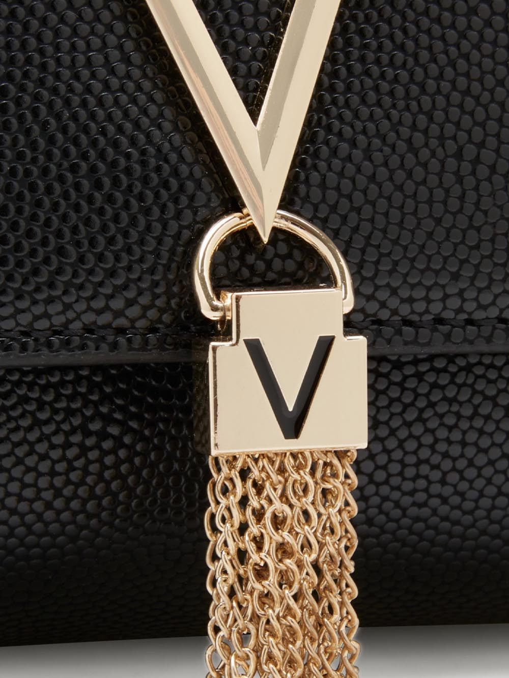 Valentino Pochette Donna Vbs1r403g Nero/Gold