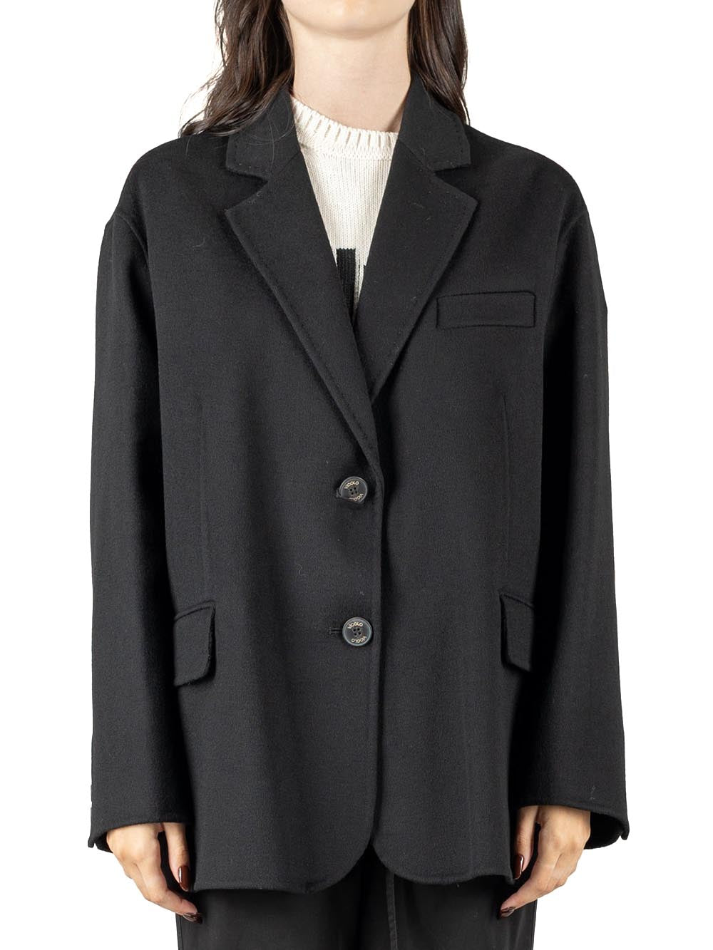 Vicolo Cappotto Donna Tf0005 Nero