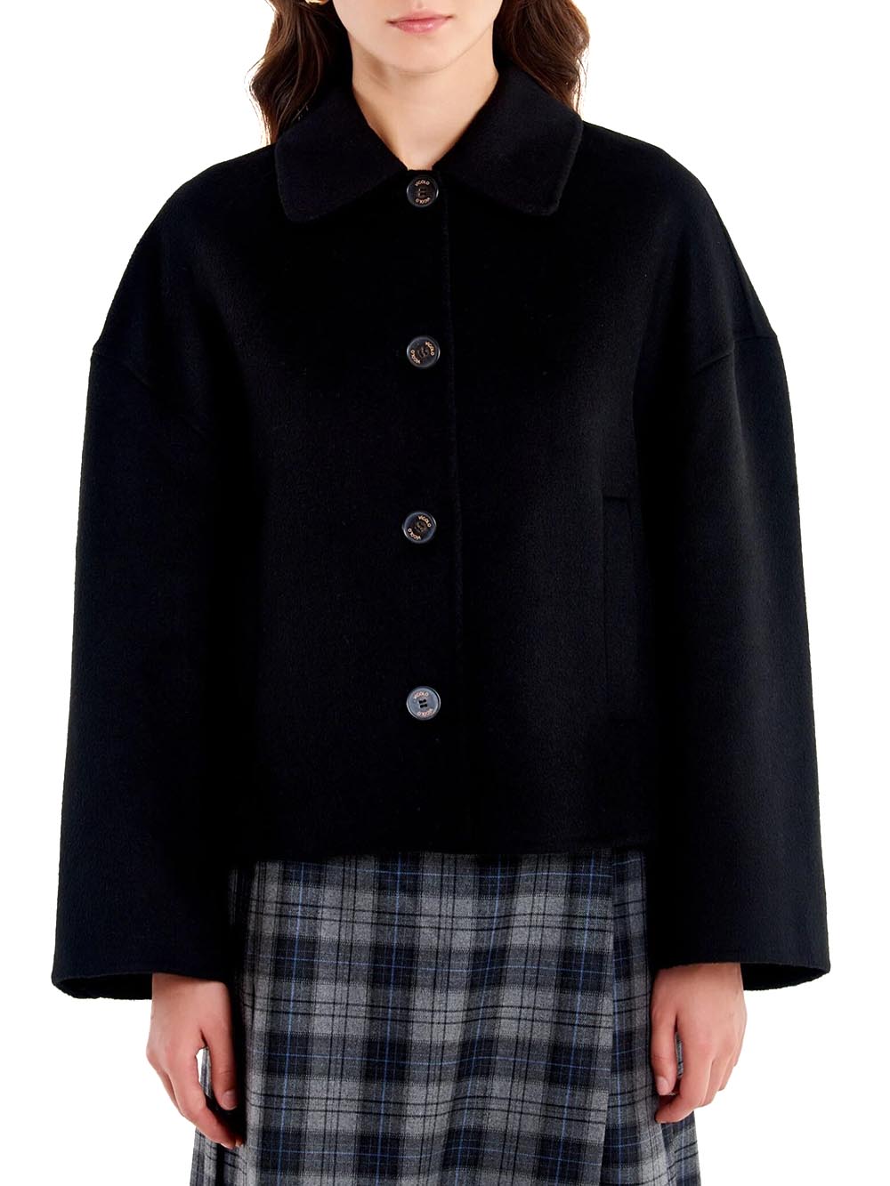 Vicolo Cappotto Donna Tf0011 Nero