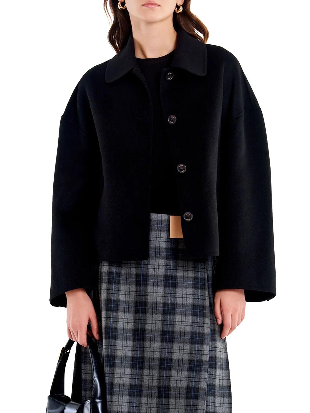 Vicolo Cappotto Donna Tf0011 Nero