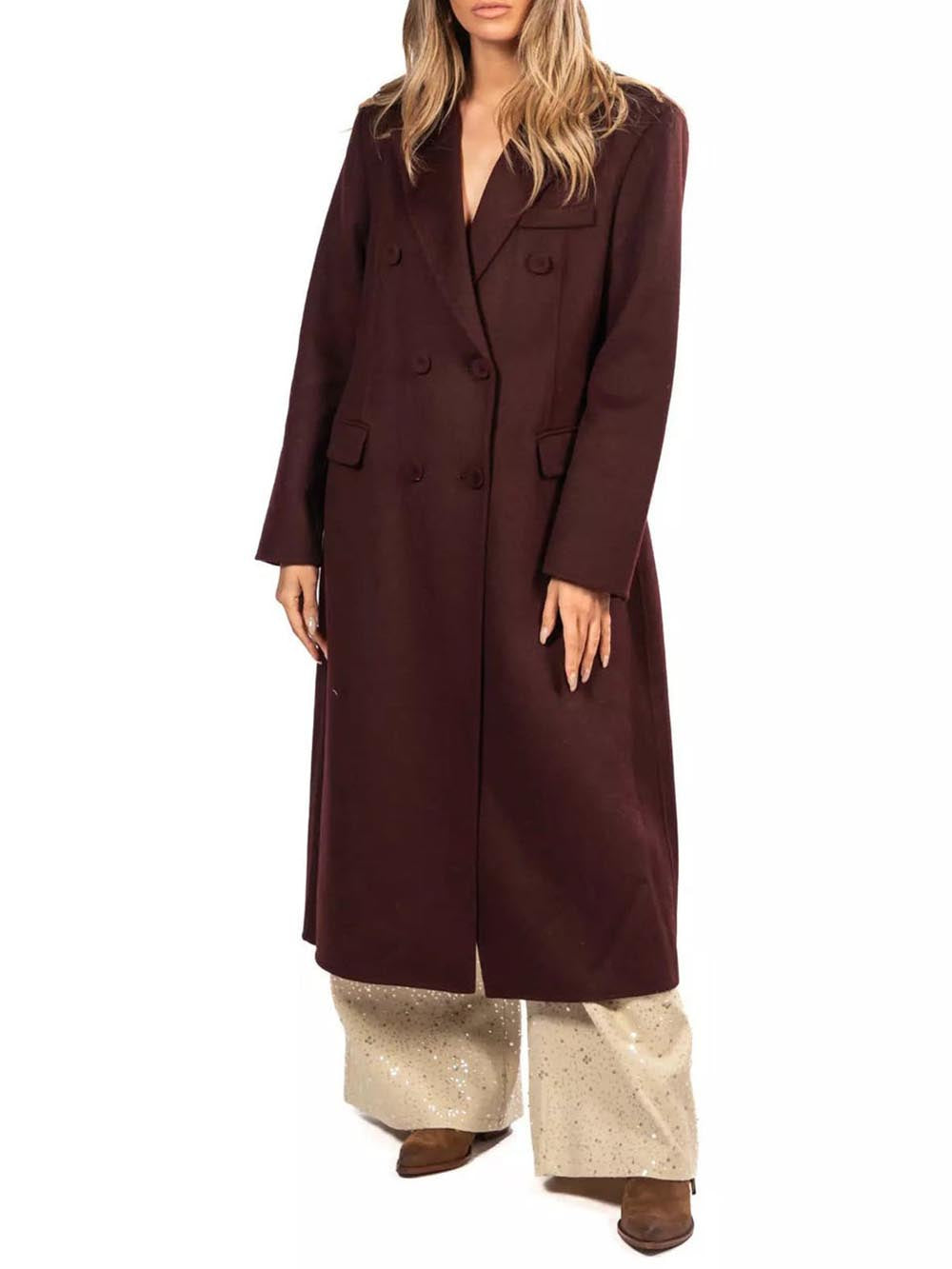 Vicolo Cappotto Donna Tf0059 Bordeaux