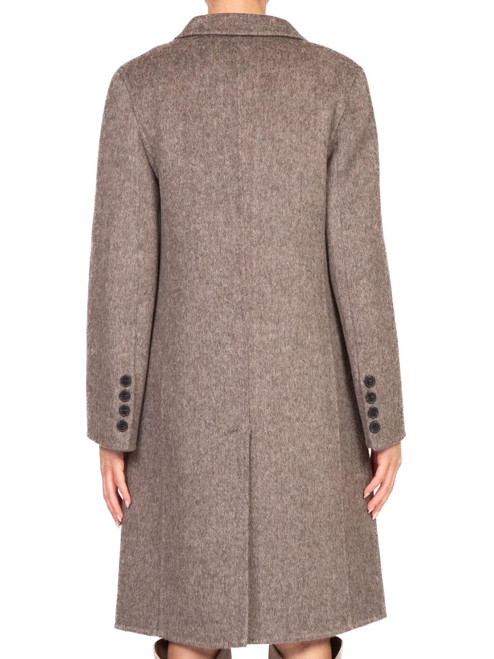 Vicolo Cappotto Donna Tf0073 Fango melangiato