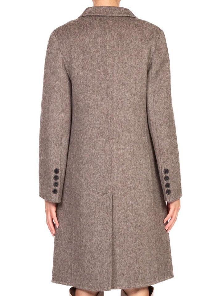 Vicolo Cappotto Donna Tf0073 Fango melangiato