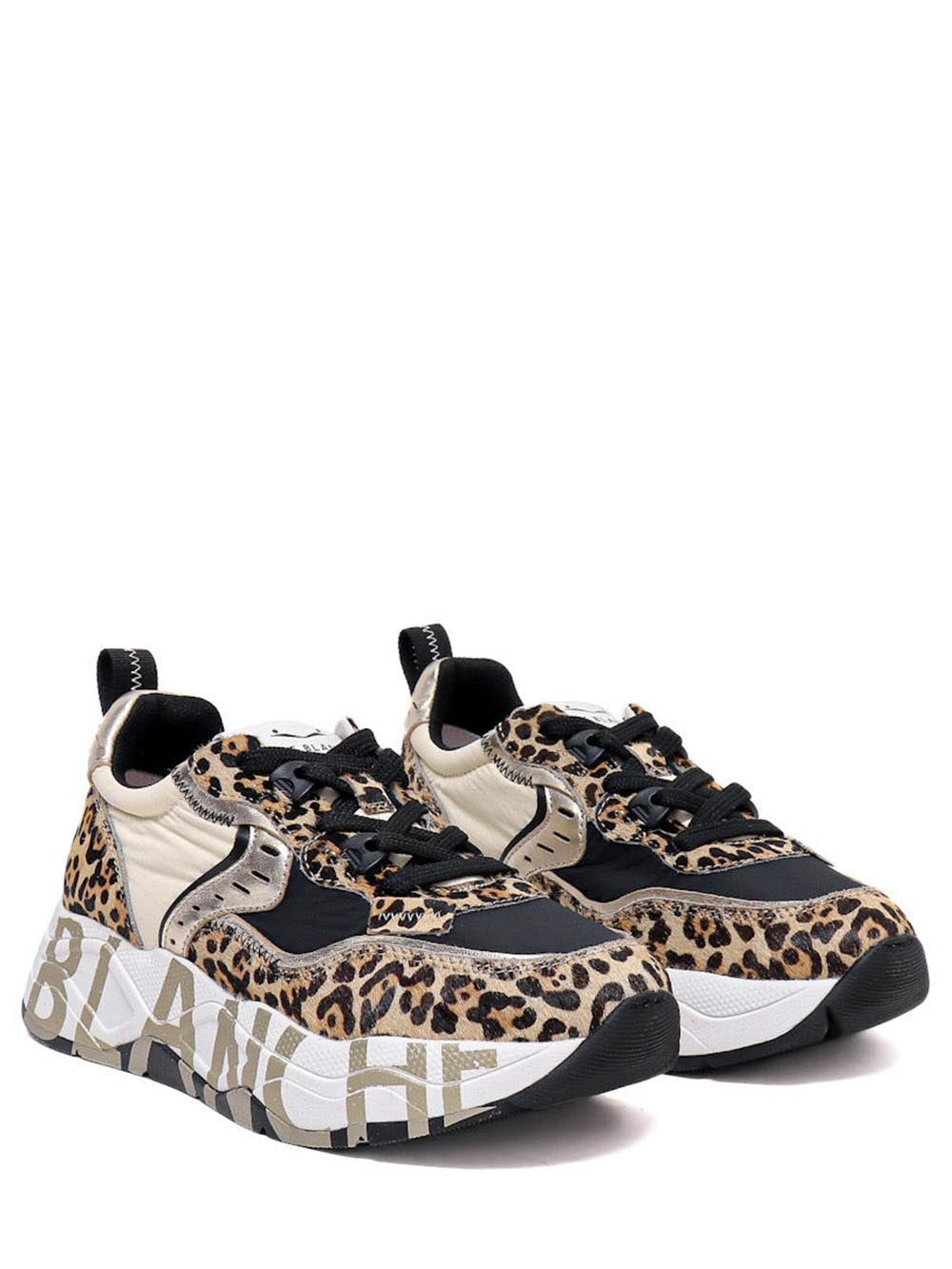 VOILE BLANCHE Sneaker Donna 2017475-26 Nero leopardato