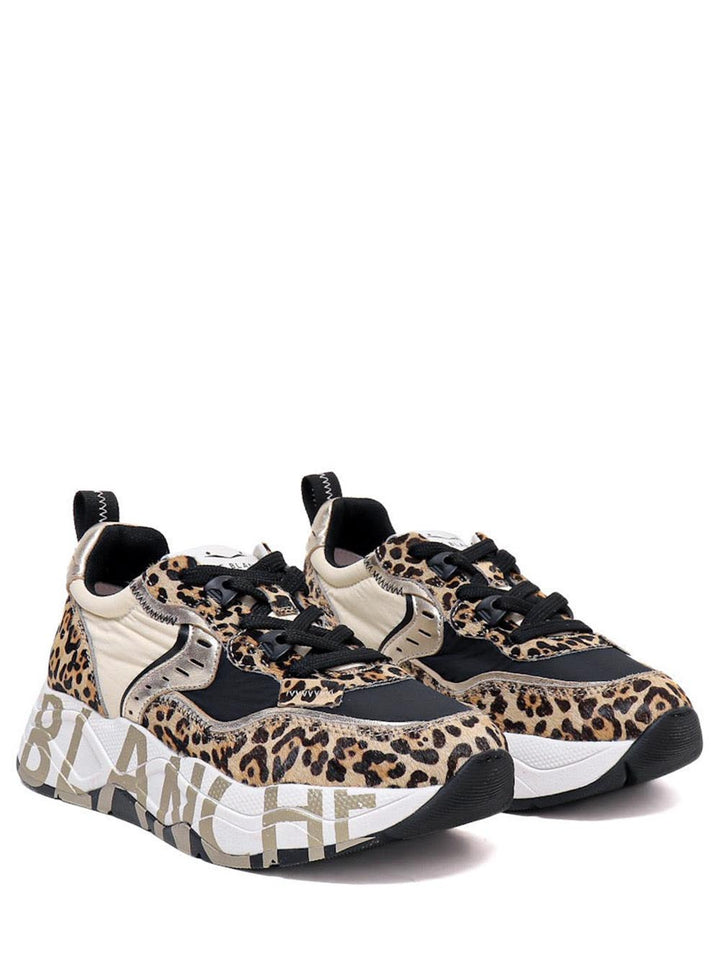 VOILE BLANCHE Sneaker Donna 2017475-26 Nero leopardato