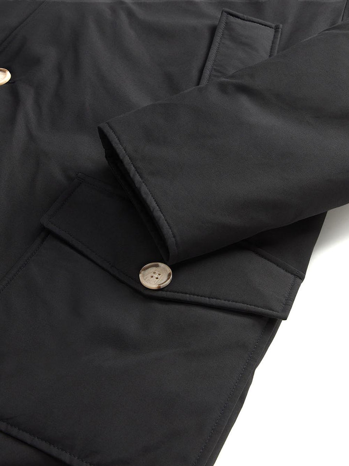 ARCTIC DETACHABLE FUR PARKA Woolrich Giubbino Uomo Cfwoou0482mhut0001 Nero