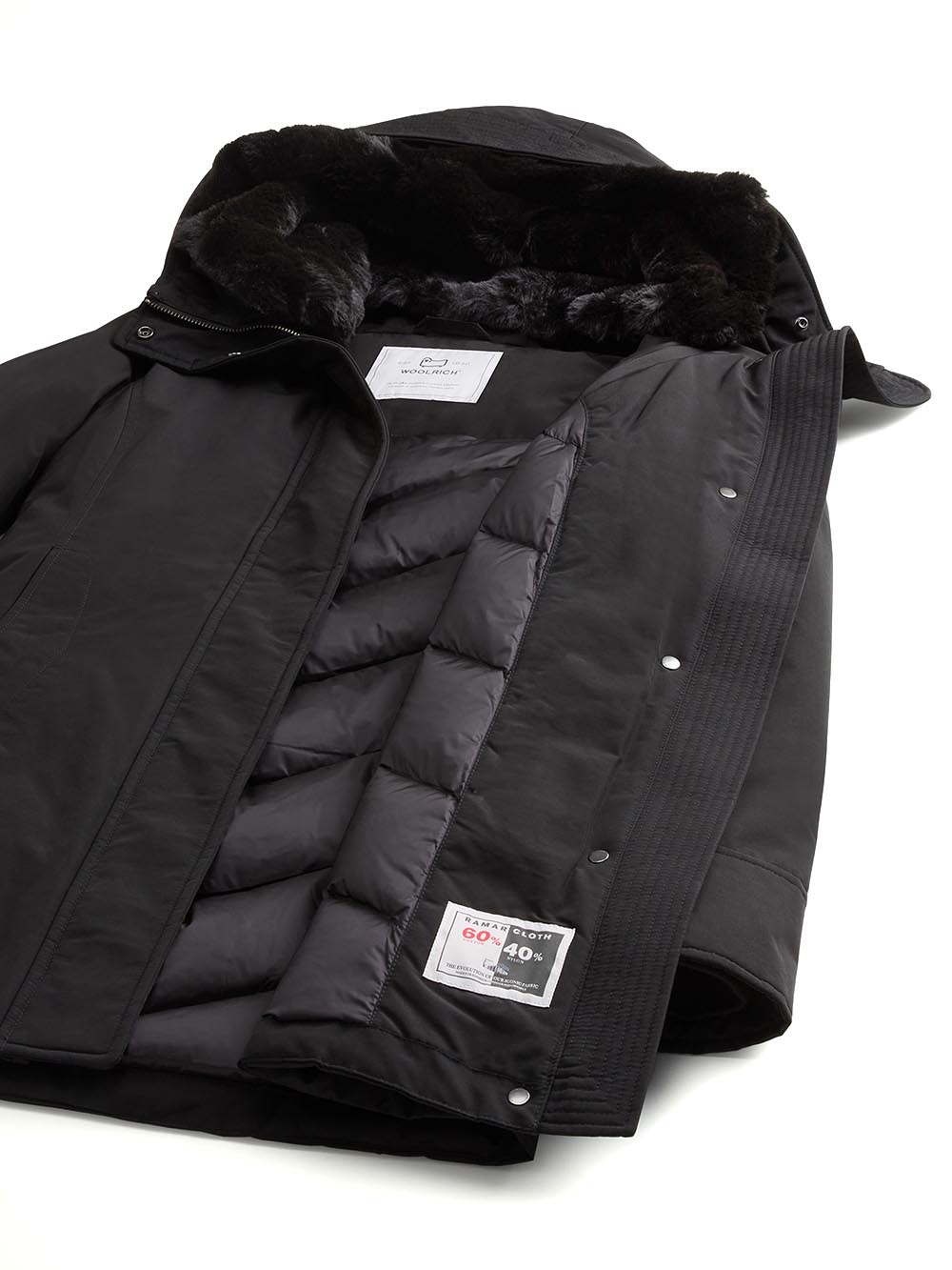 BOULDER FAUX FUR PARKA Woolrich Giubbino Donna Cfwwou0724frut0001 Nero